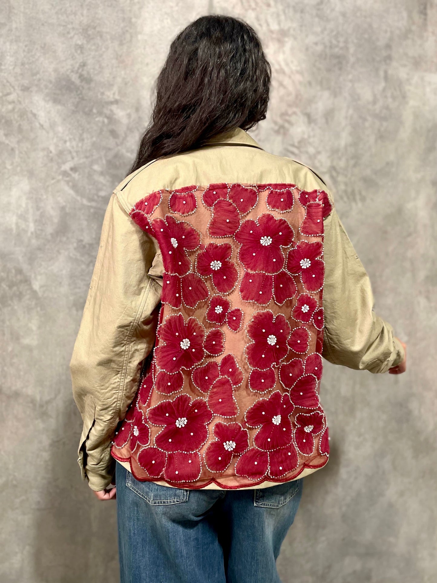 Camicia Tulle Rosso