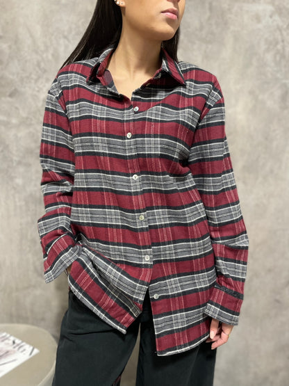 Camicia Check Vino