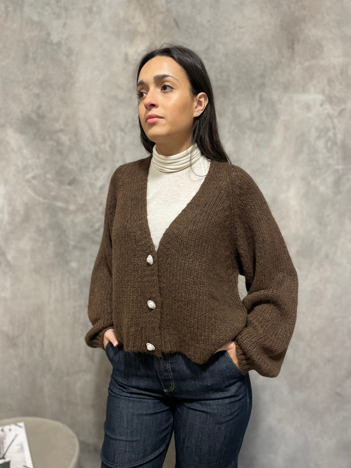 Cardigan Bottoni Moro