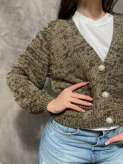 Cardigan Bottoni Gioiello