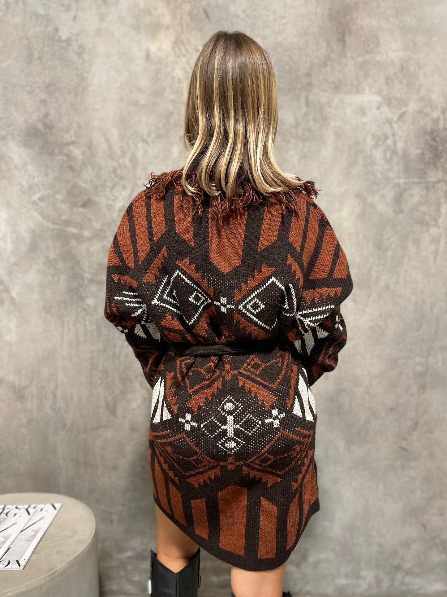Cardigan Lungo Moro