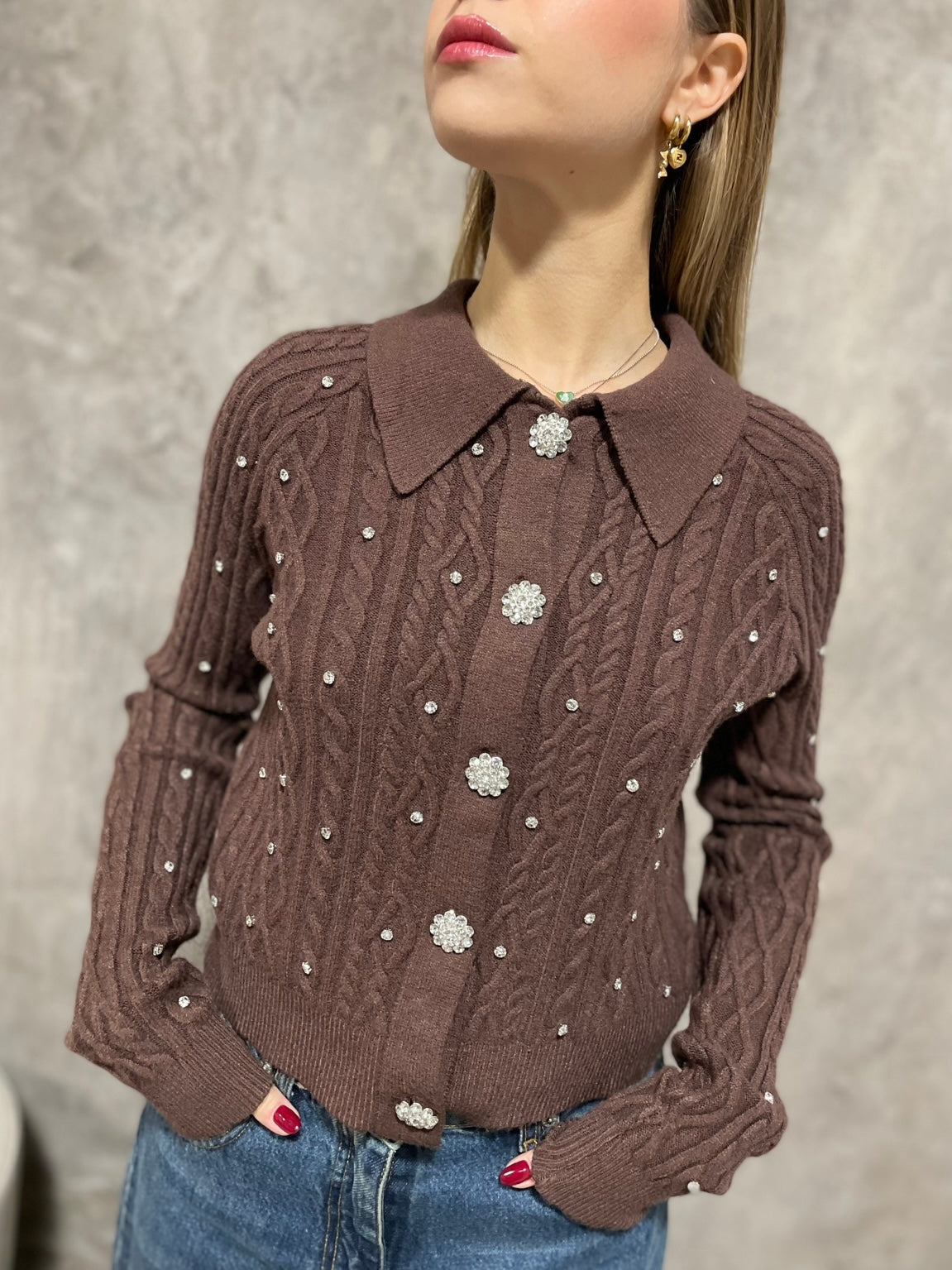 Cardigan Strass Moro