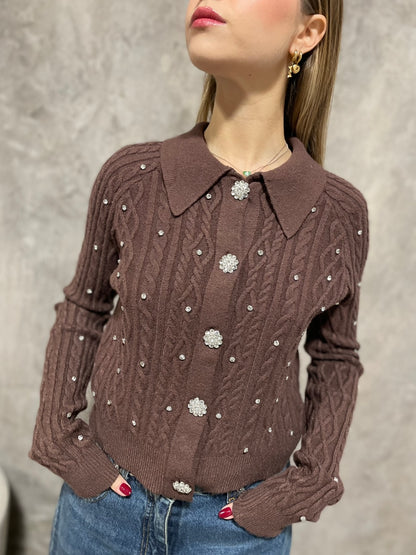 Cardigan Strass Moro