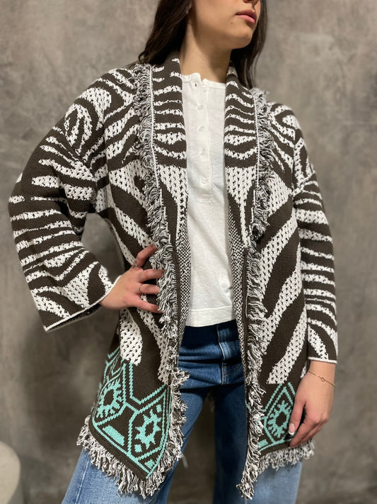 Cardigan Lungo Fantasia