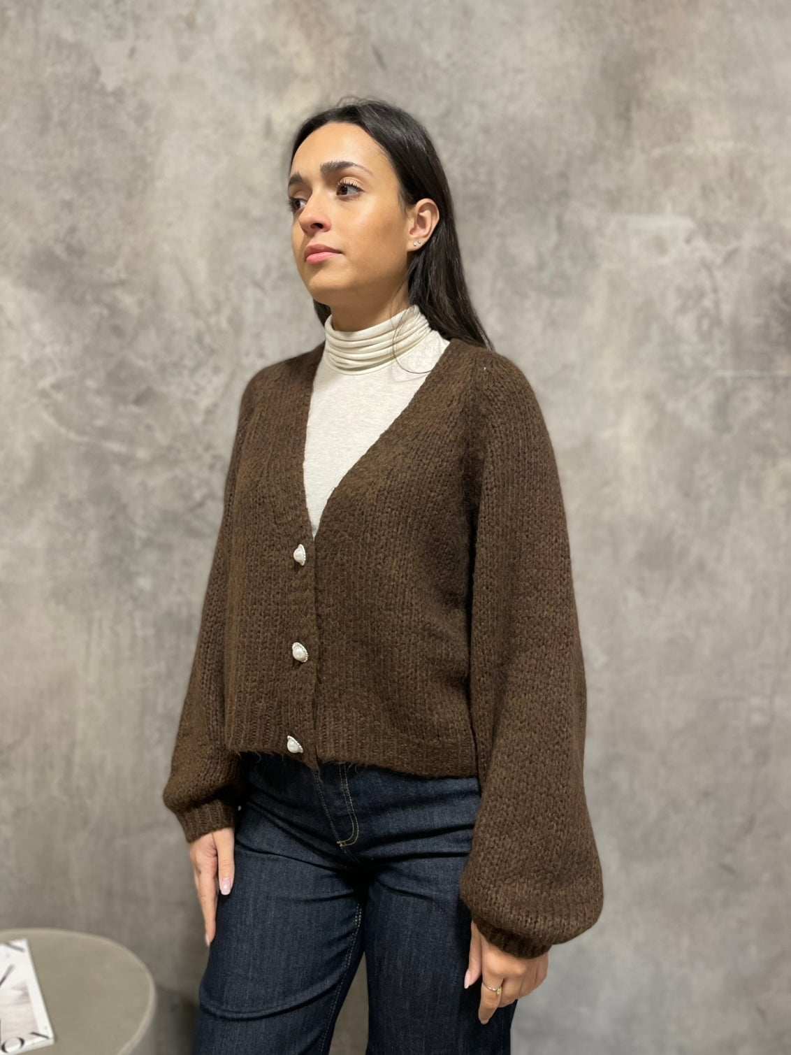 Cardigan Bottoni Moro