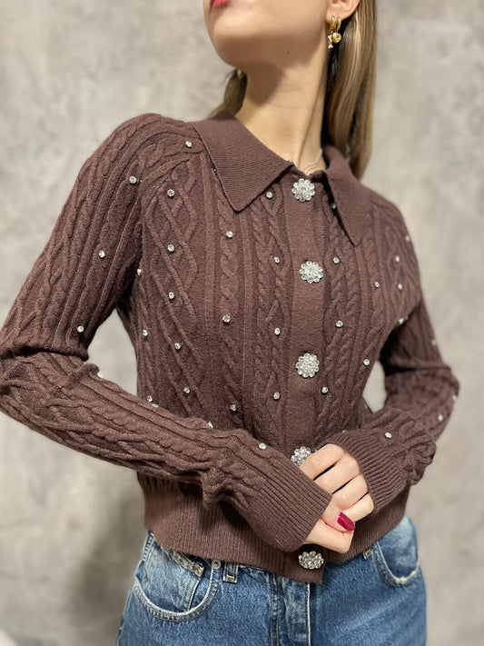Cardigan Strass Moro