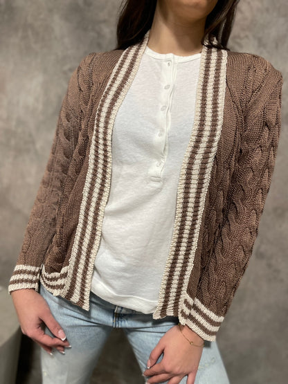 Cardigan Trecce Moro