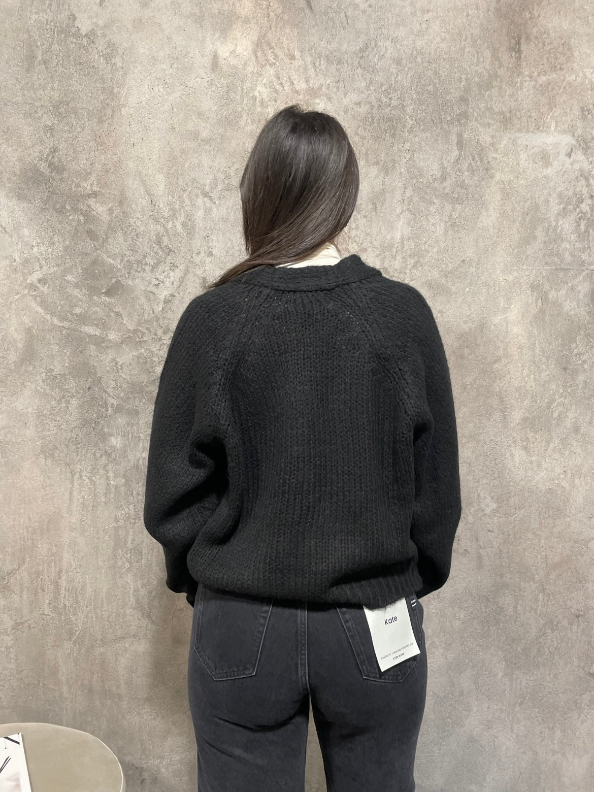 Cardigan Bottoni Nero