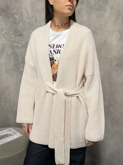 Cardigan Cintura Panna