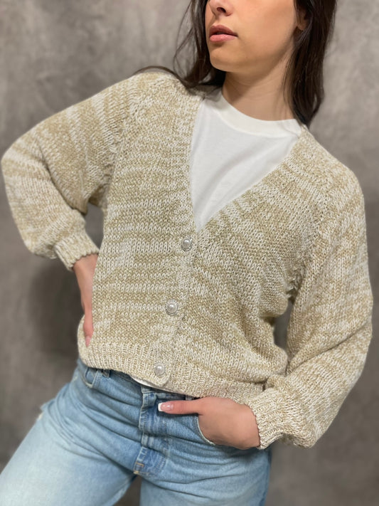Cardigan Bottoni Gioiello