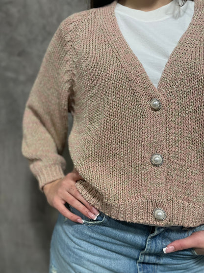 Cardigan Bottoni Gioiello