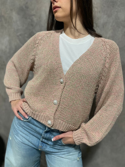 Cardigan Bottoni Gioiello