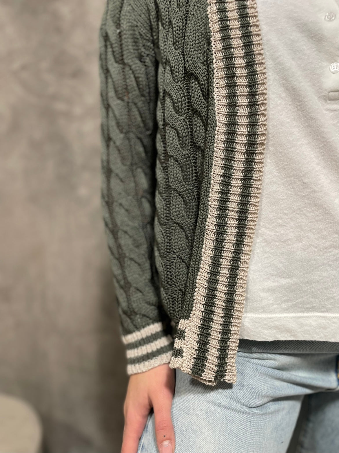Cardigan Trecce Verde