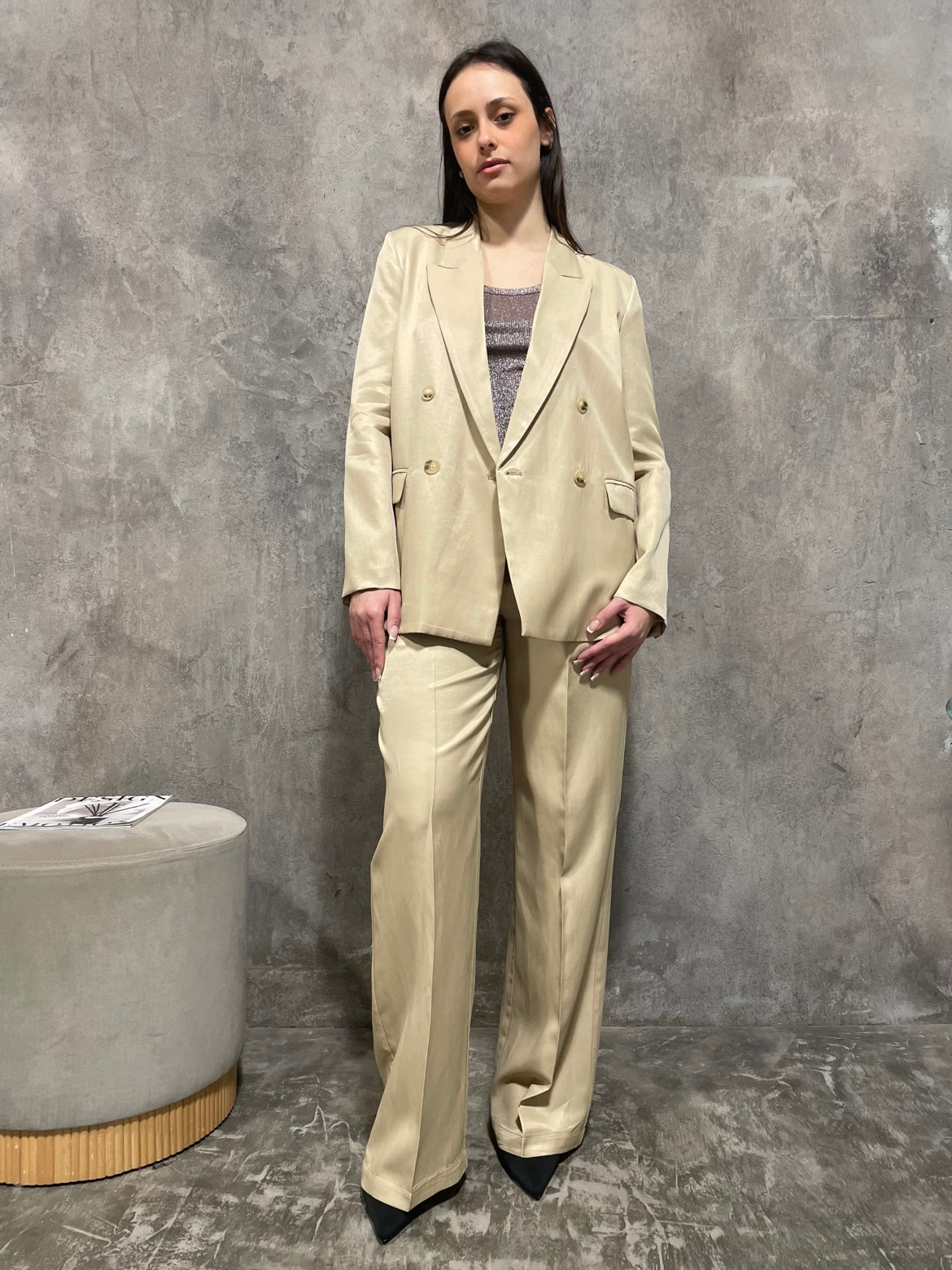 Blazer Doppiopetto Sabbia
