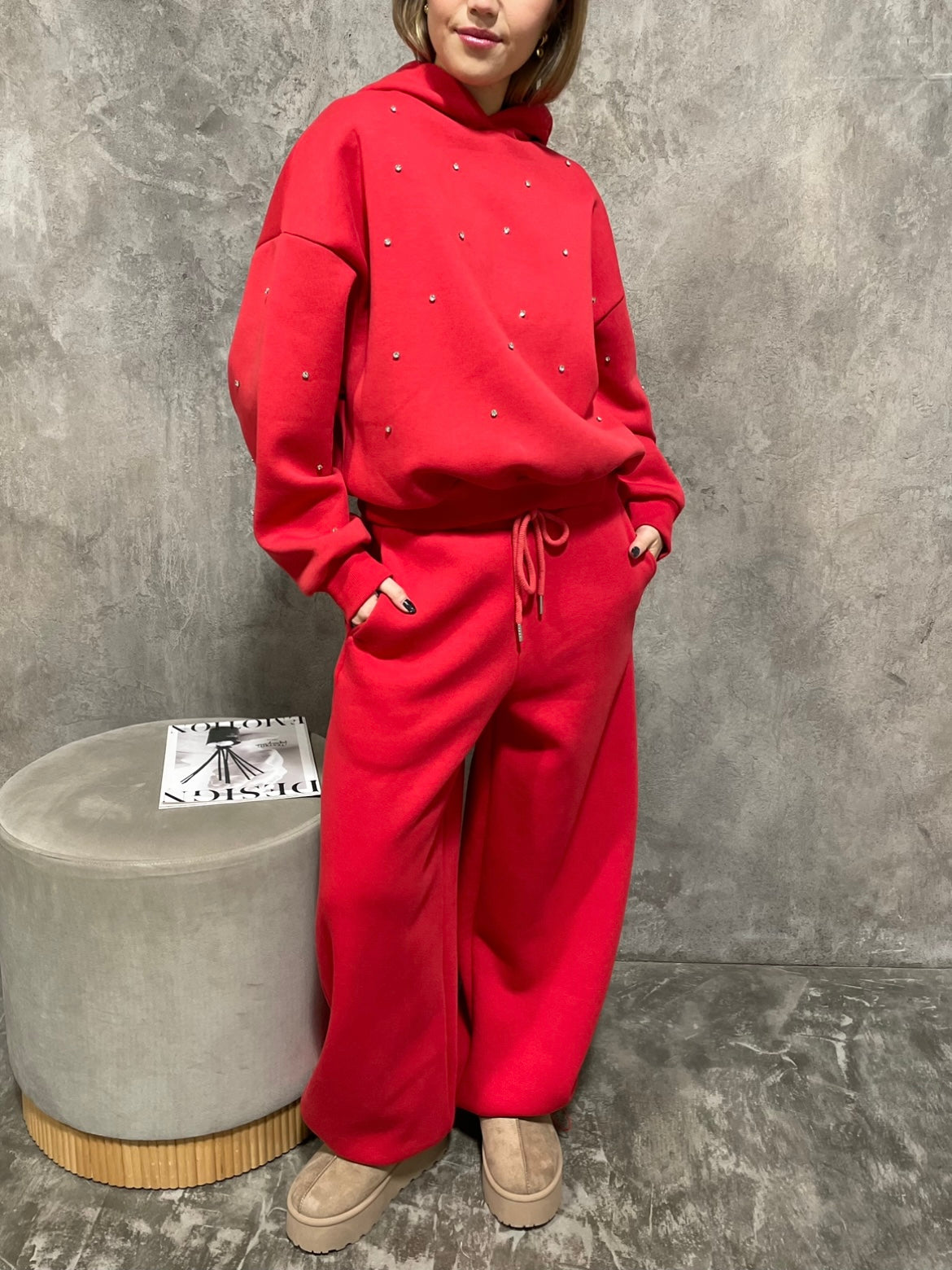 Pantalone Tuta Rosso