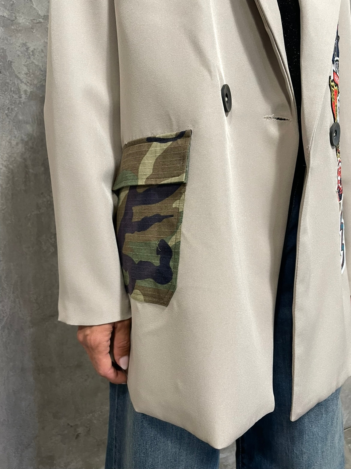 Blazer Patch Beige