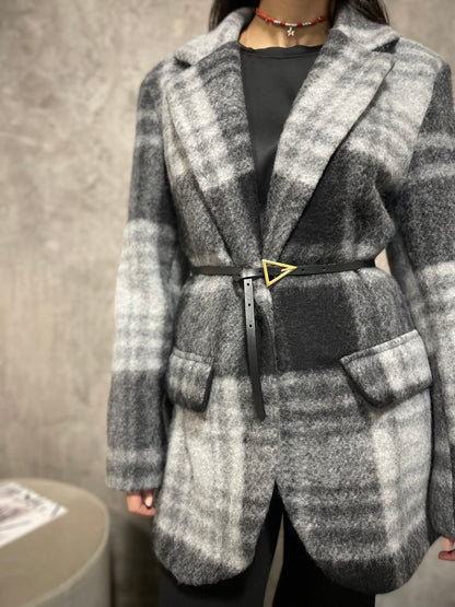 Blazer Check Grigio