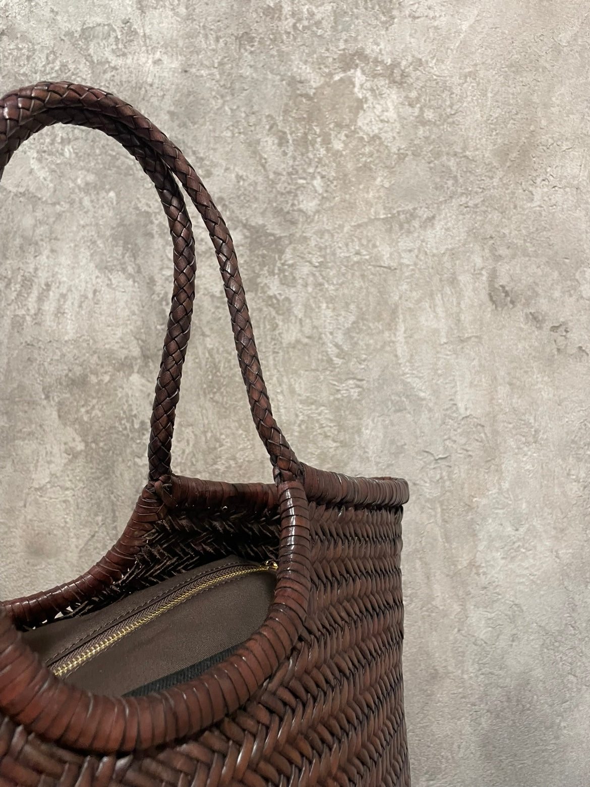 Borsa Intrecciata Moro