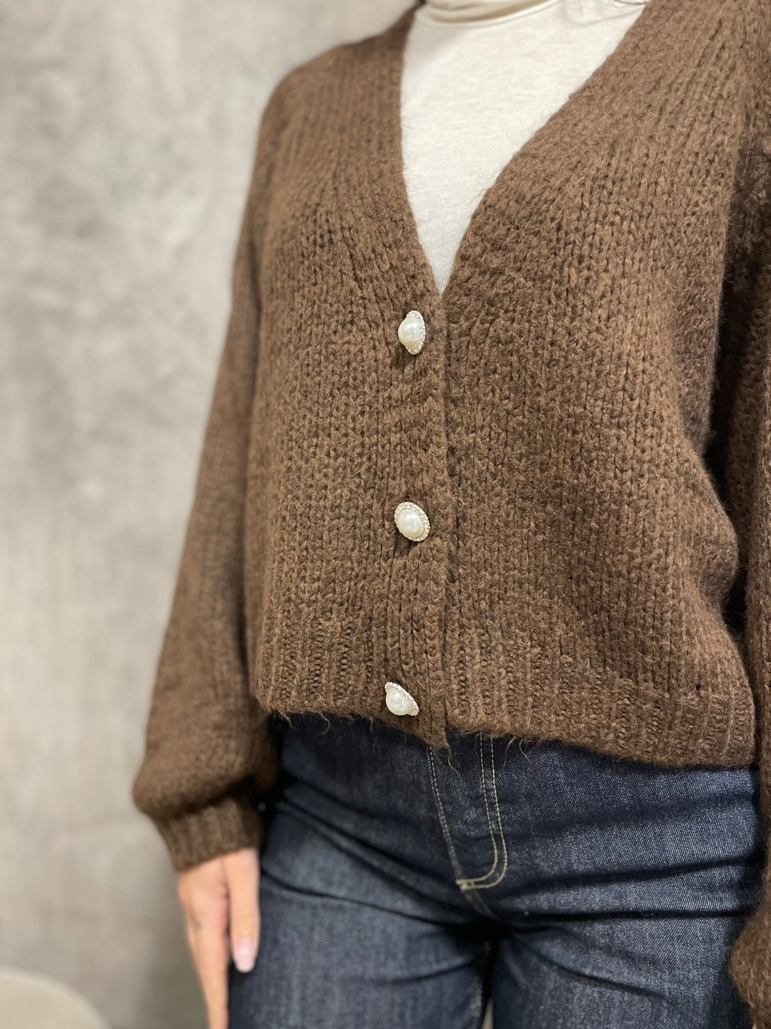 Cardigan Bottoni Moro