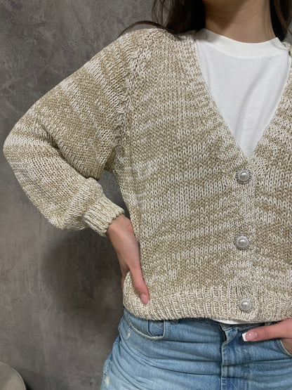 Cardigan Bottoni Gioiello