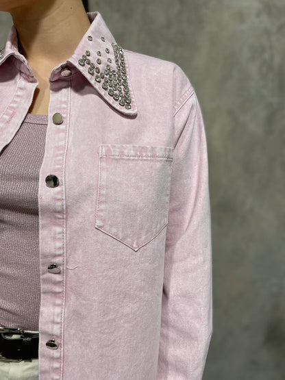 Camicia Denim Rosa