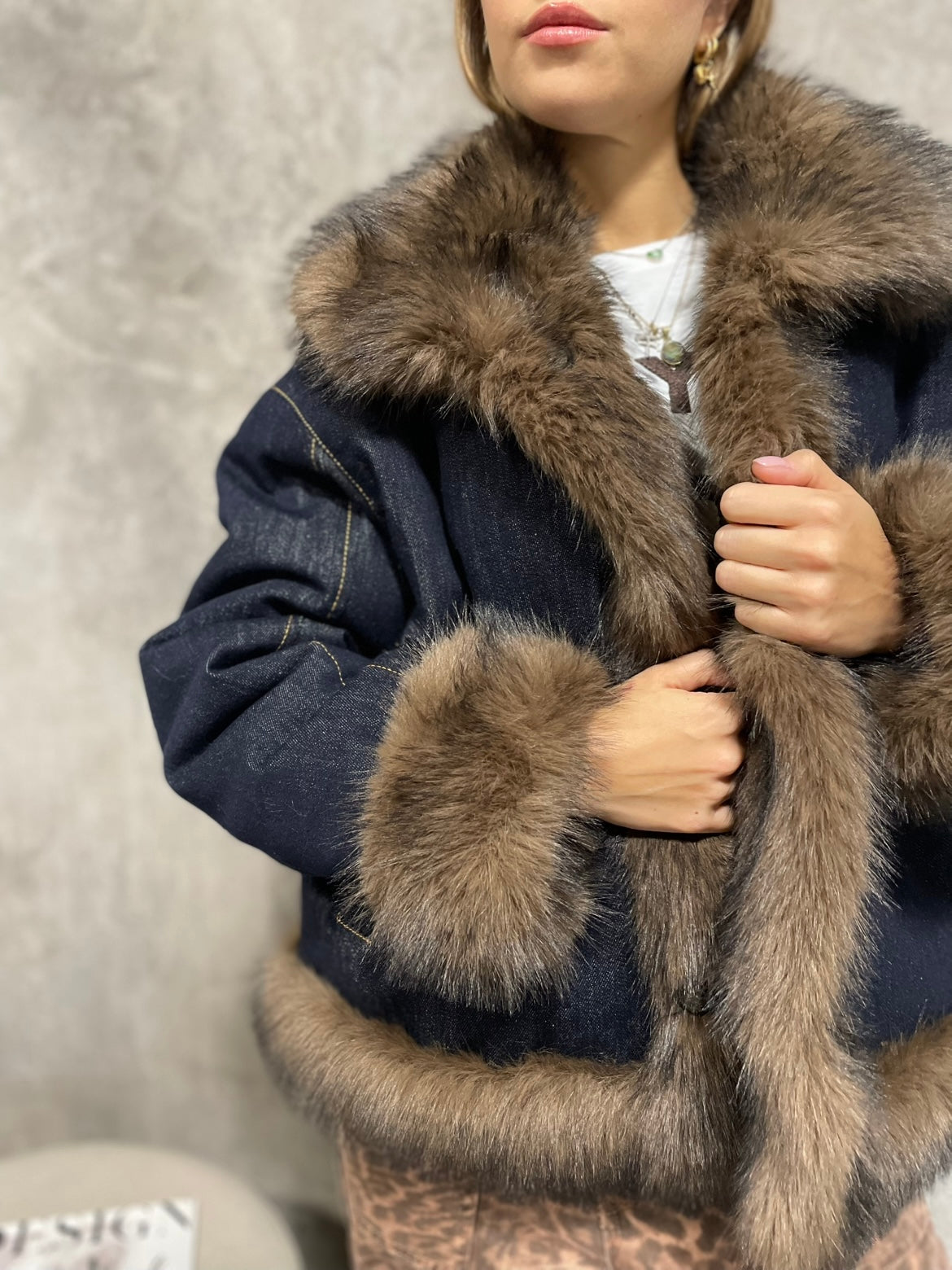 Giacca Reversibile Denim