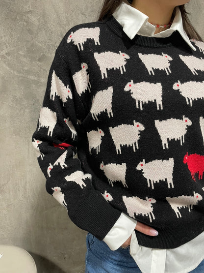 Girocollo Fantasia Nero