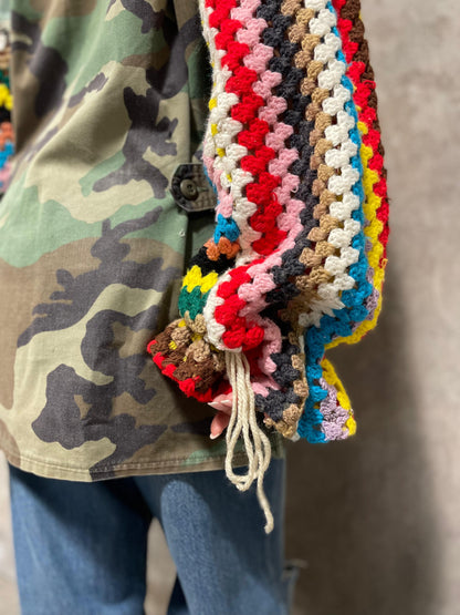 Giacca Maniche Crochet