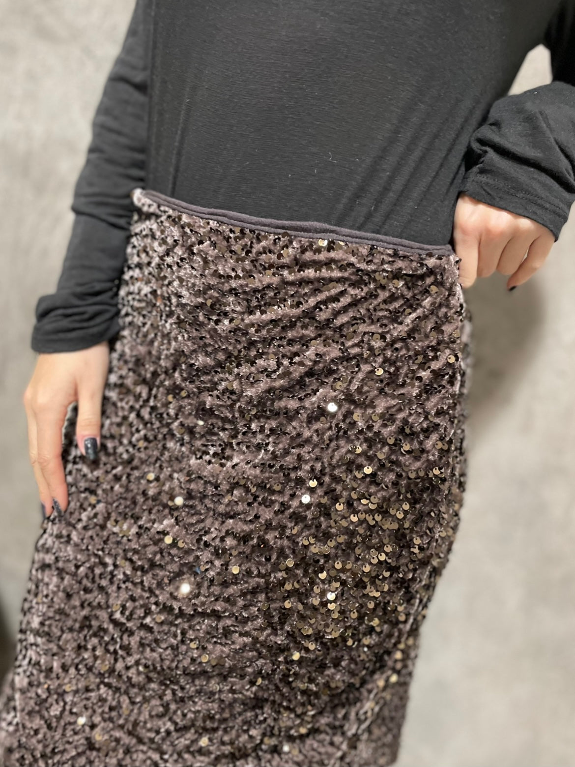 Gonna Paillettes Moro