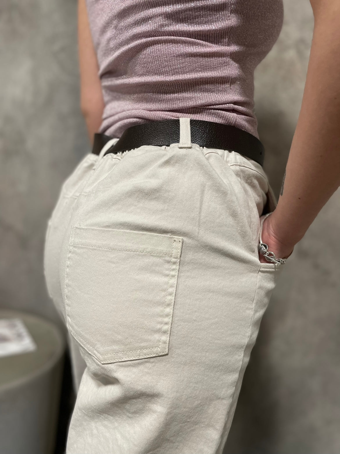 Pantalone Beige