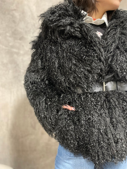 Ecopelliccia Mongolia Nera