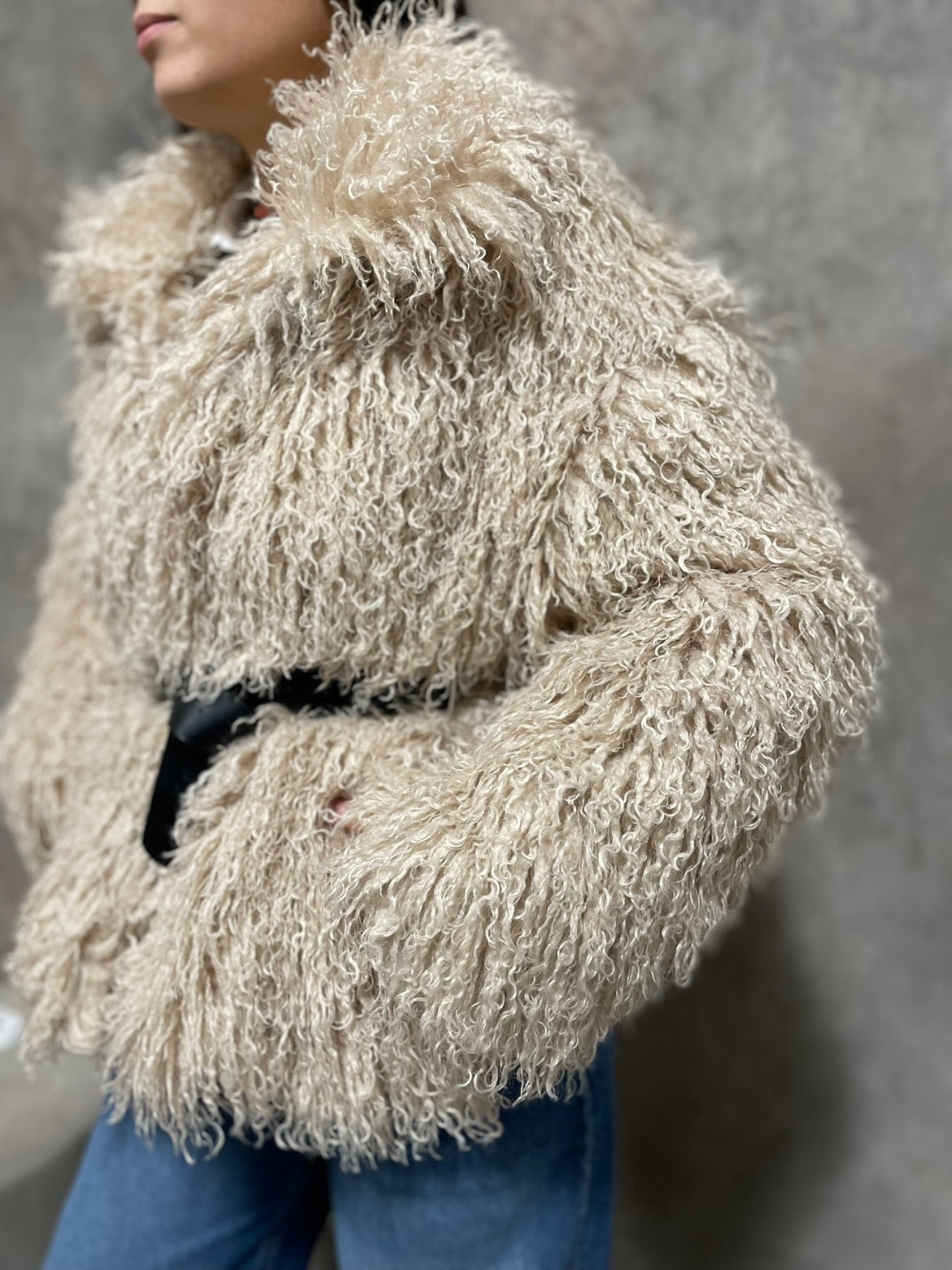 Ecopelliccia Mongolia Panna