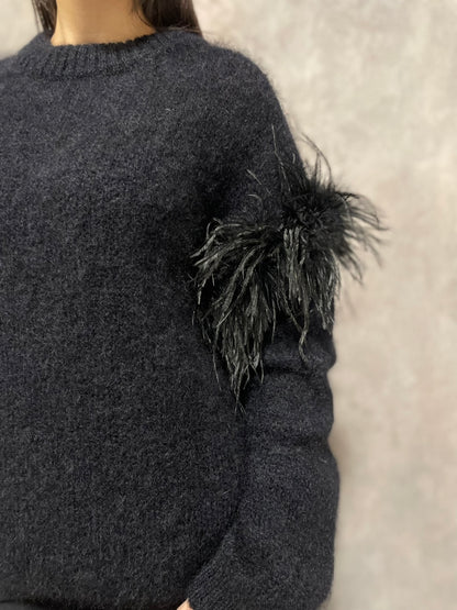 Maglia Mohair Piume