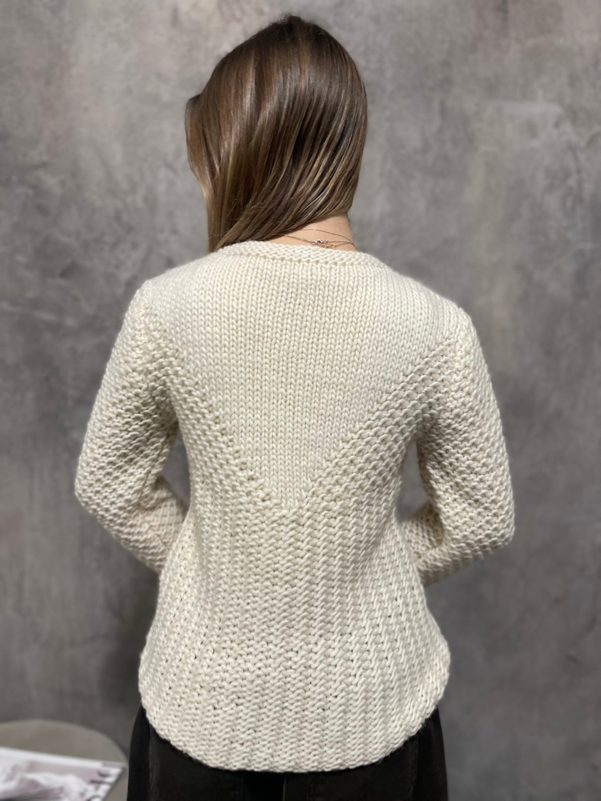 Cardigan Handmade Panna