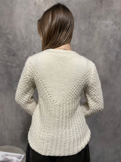 Cardigan Handmade Panna