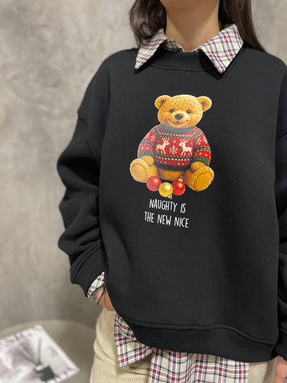 Felpa Natalizia Orsetto
