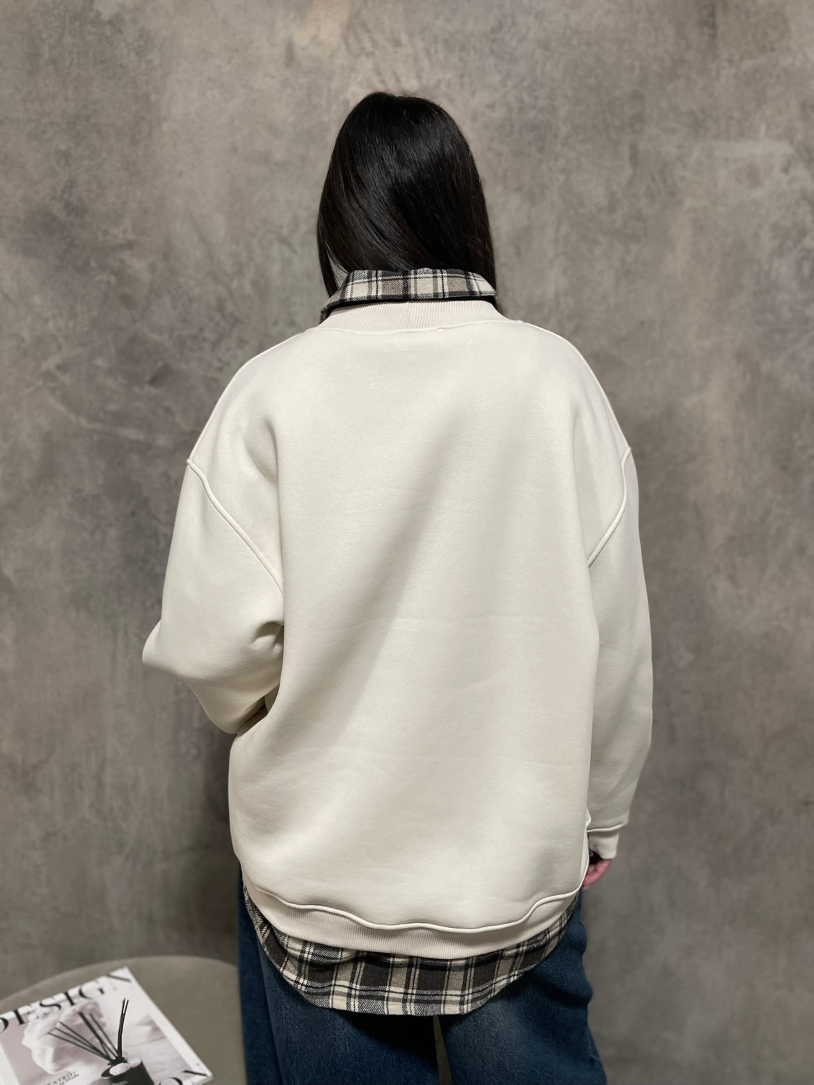 Felpa Natalizia Panna