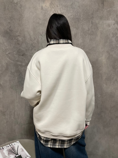 Felpa Natalizia Panna