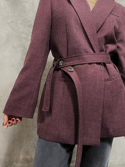 Blazer Cintura Bordeaux