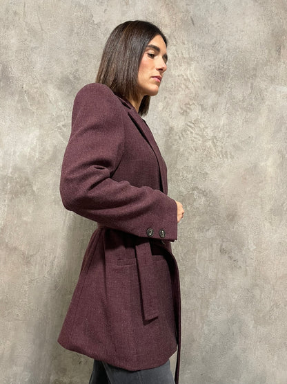 Blazer Cintura Bordeaux