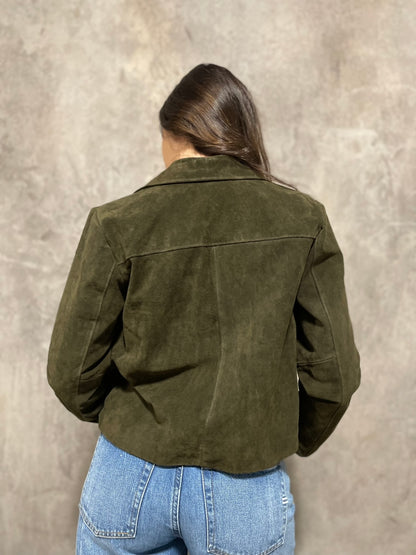 Giacca Camoscio Verde