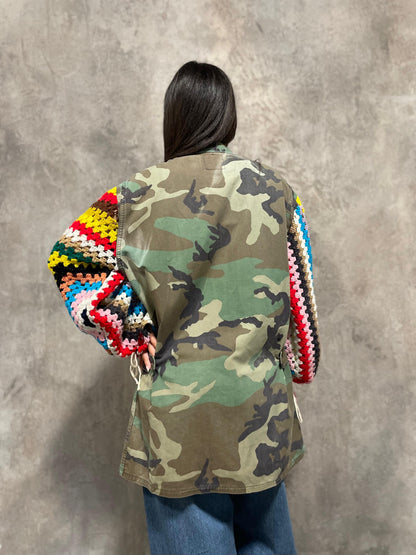Giacca Maniche Crochet