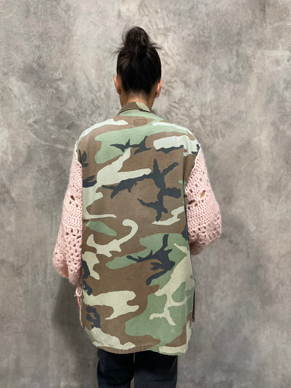 Giacca Militare Uncinetto