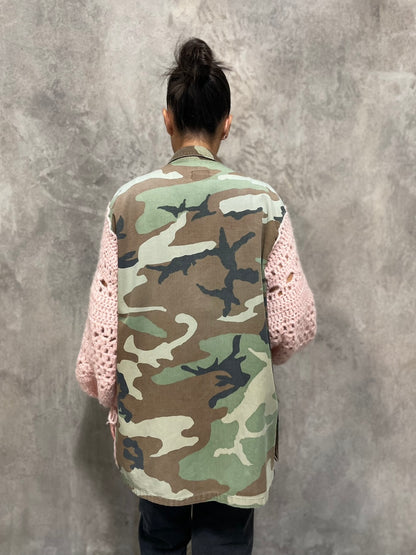 Giacca Militare Uncinetto
