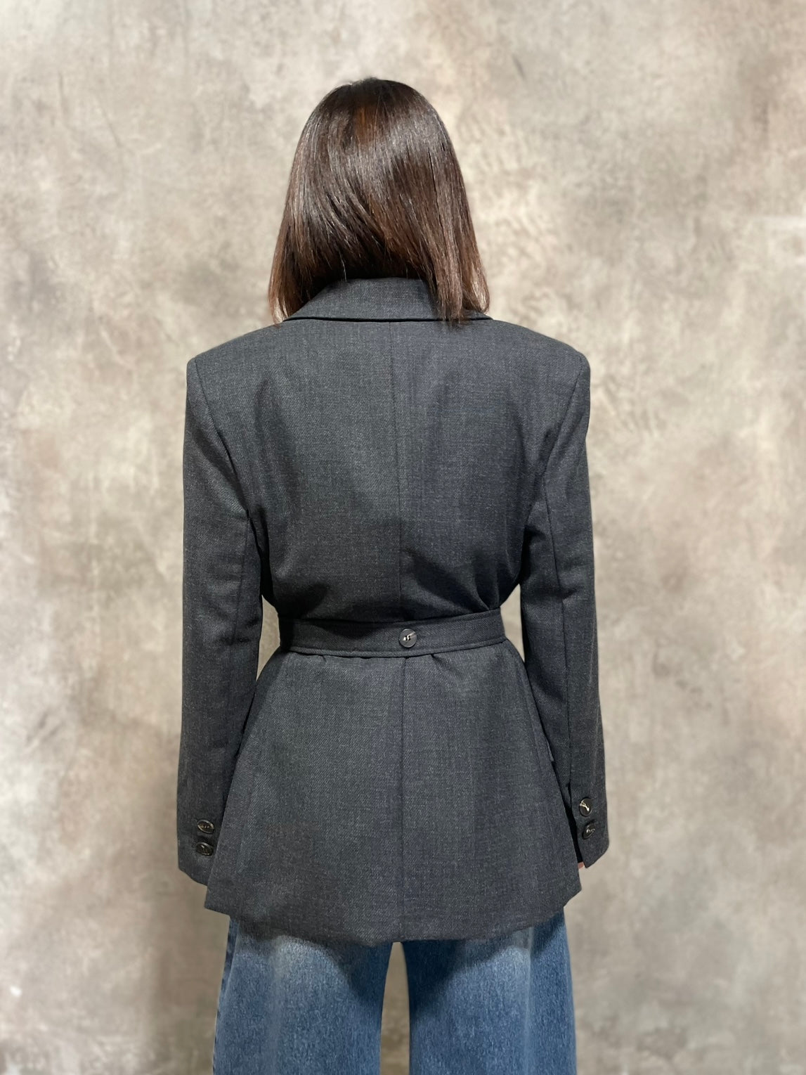 Blazer Cintura Grigio