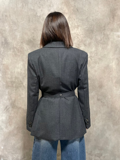 Blazer Cintura Grigio