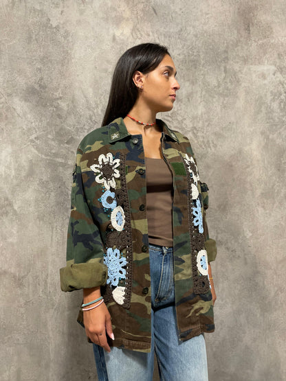 Camicia Militare Crochet