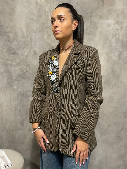 Blazer Spigato Spille