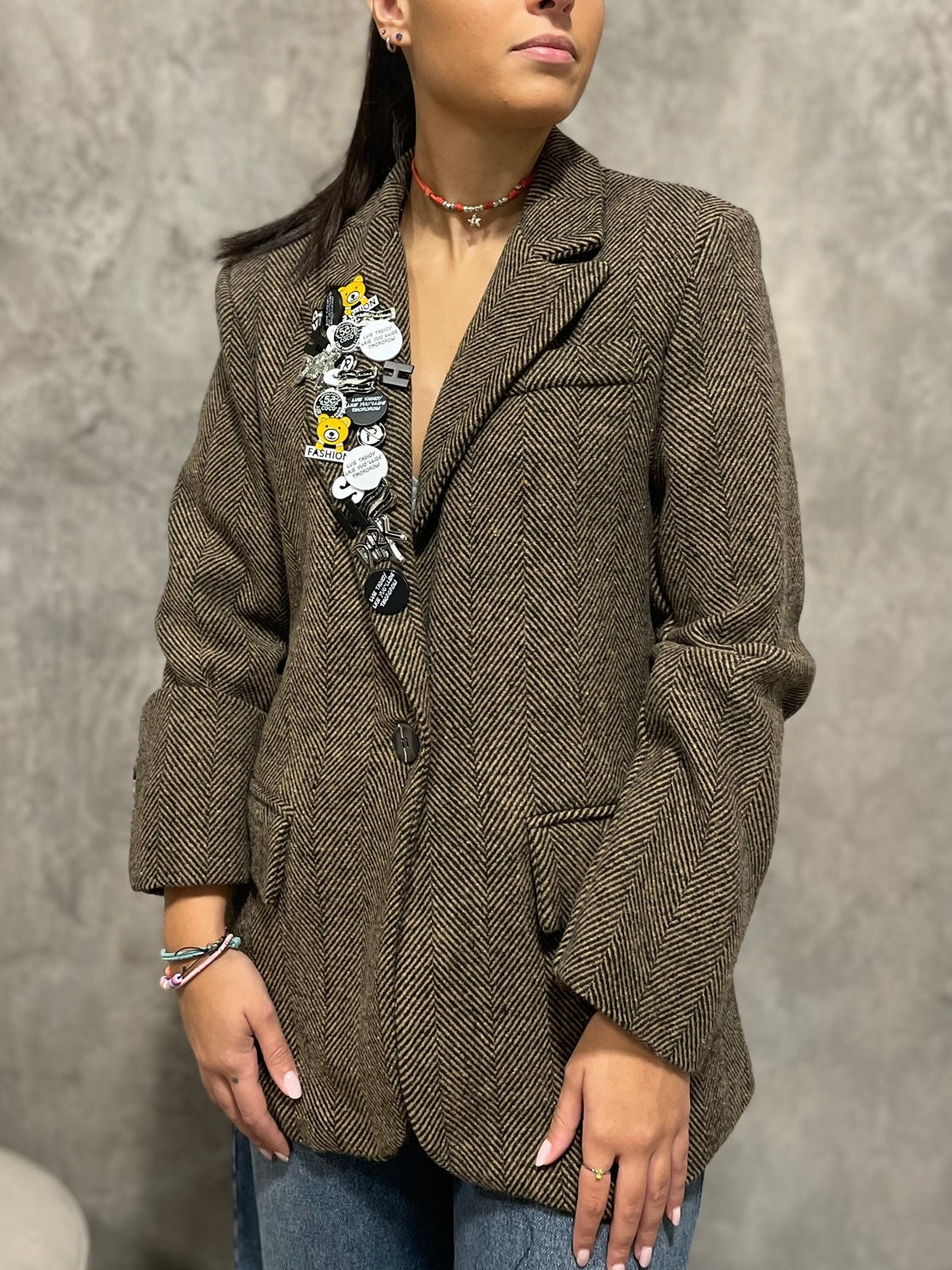 Blazer Spigato Spille