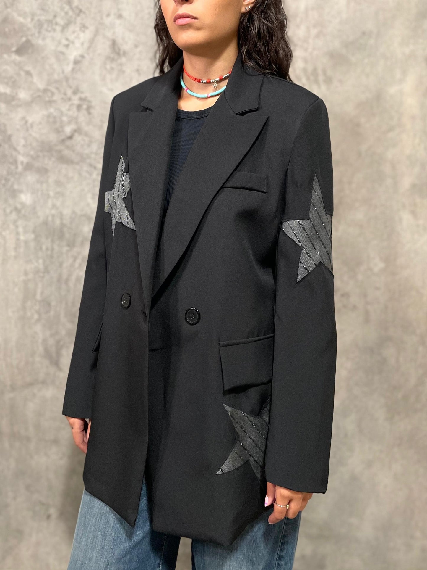 Blazer Stelle  Nero